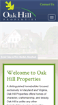 Mobile Screenshot of oakhillproperties.com